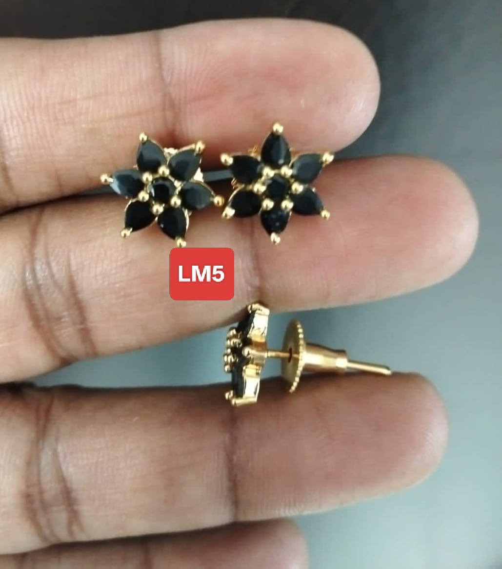 Premium quality One gram gold Stone work ear rings