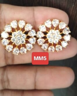 Premium quality One gram gold Ad stone ear rings