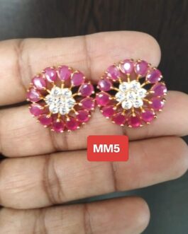 Premium quality One gram gold Ad stone ear rings