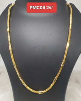 Premium quality one gram gold 24 inch heavy chain