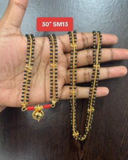 Premium quality One gram gold 30 inch Karimani with Thali