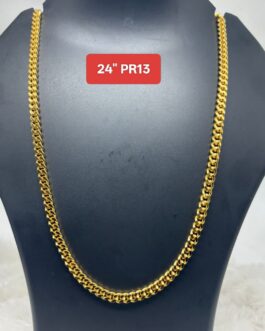 Premium quality One gram gold 24” heavy chain