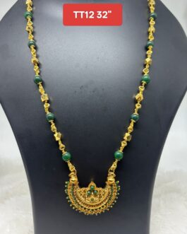 Premium quality One gram gold 32”Jeda chain with pendent