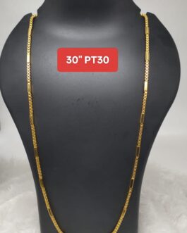 Premium quality One gram gold 30 inch long chain
