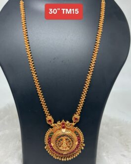 Premium quality geru polish 30 inch long necklace with pendent