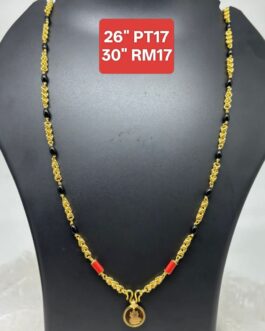 Premium quality one gram gold Mudi karimani with laxmi pendent