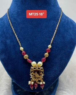 Premium quality one gram18”short beads necklace