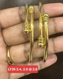 Premium quality one gram gold Kada type bangles