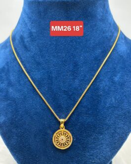 Premium quality One gram gold 18 inch chain with dollar