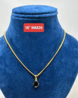 Premium quality One gram gold 18 inch chain with dollar