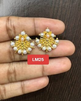 Premium quality One gram gold Pearl Earring