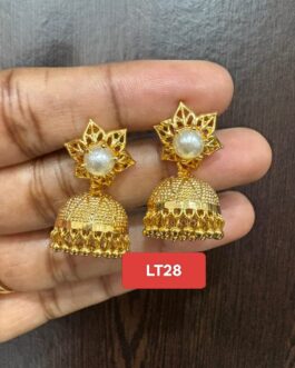 Premium quality One gram gold Pearl stud with jumka