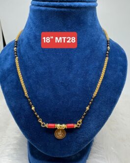 Premium quality One gram gold 18” Karimani with laxmi thali