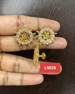 Premium quality One gram gold Stone ear rings