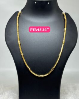 Premium quality one gram gold 24 inch heavy chain