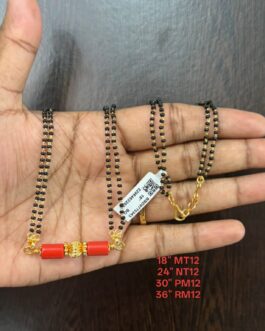 Premium quality one gram gold zero beads karimani with thali