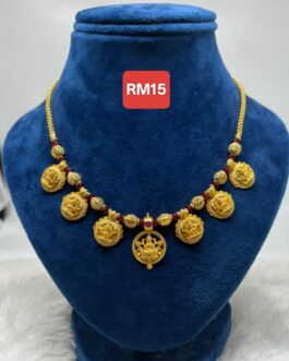 Premium quality One gram gold laxmi Coin necklace