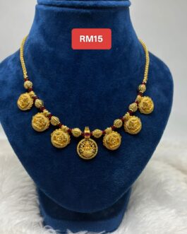 Premium quality One gram gold laxmi Coin necklace