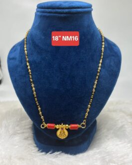 Premium quality One gram gold 18 inch karimani with laxmi thali