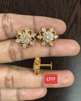 Premium quality One gram gold Stone ear rings