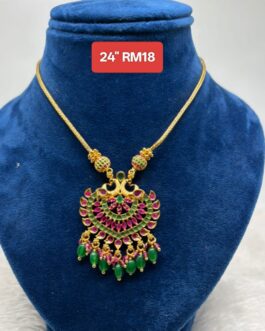 Premium quality One gram gold 24” beads necklace