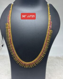 Premium quality One gram gold long 30 inch Long mallige sara