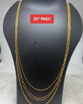 Premium quality One gram gold 30 inch 5 lines Chakra Sara