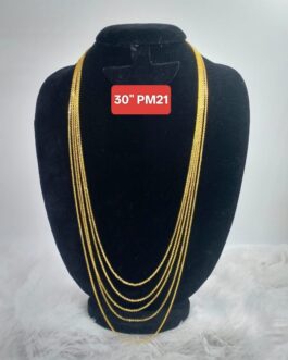Premium quality One gram gold 30 inch 5 lines Chakra Sara