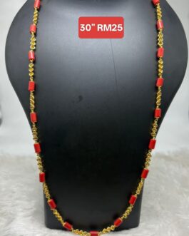 Premium quality One gram gold Musti Coral chain