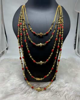 Premium quality one gram gold Oval Kas thali