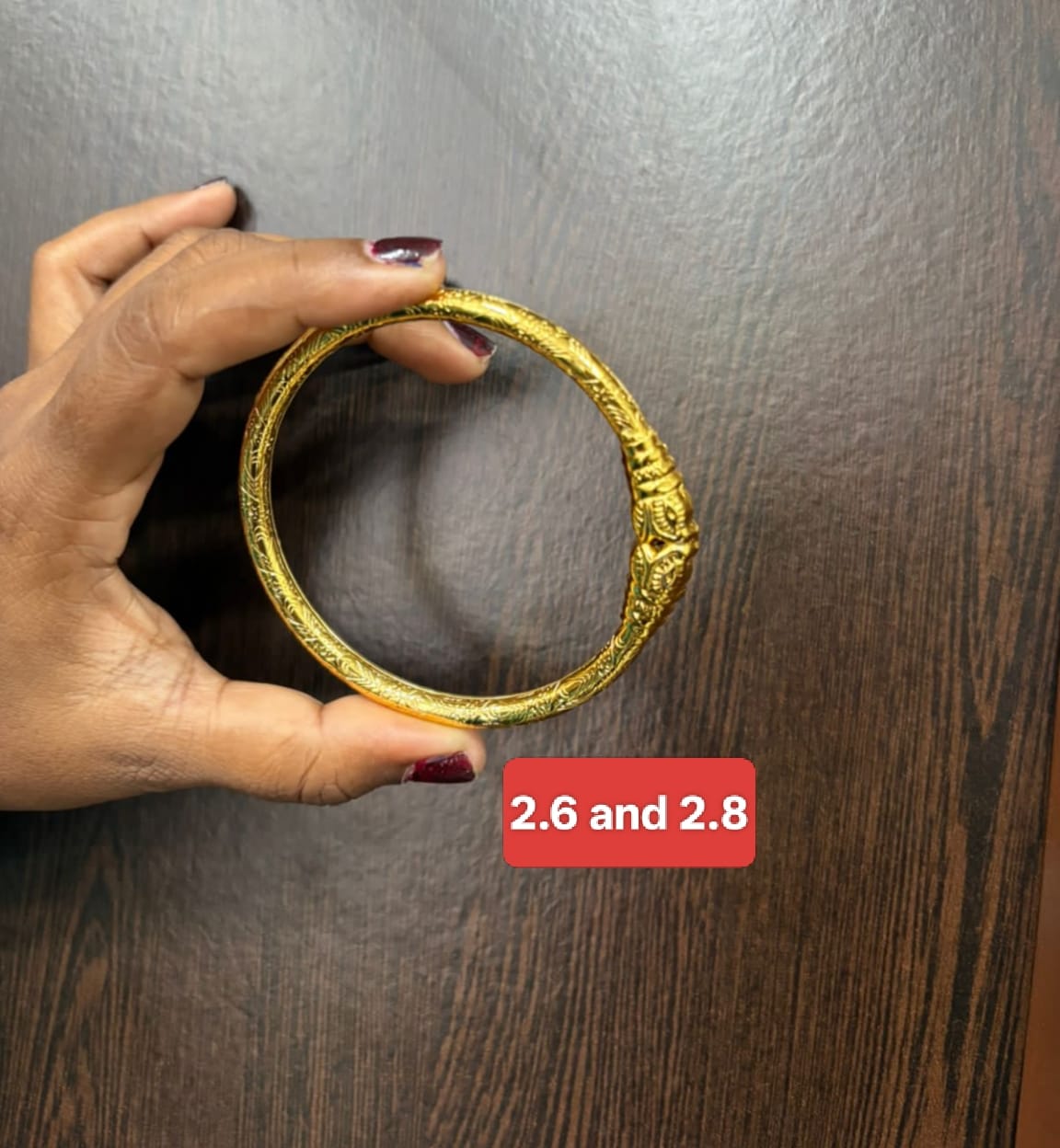 Premium quality One gram gold Single Kada Bangles