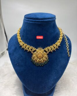 Premium quality One gram gold antique design necklace