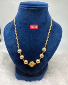 Premium quality One gram gold 18 inch Pearl coral necklace