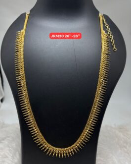 Premium quality One gram gold long mallige moggu necklace