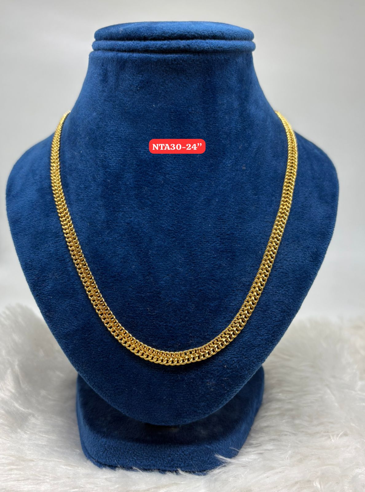 Premium quality One gram gold 24 inch chain
