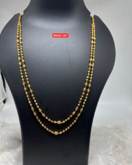 Premium quality One gram gold 2 layer rani haara