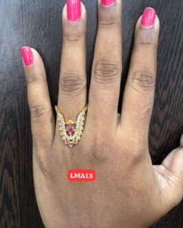 Premium quality One gram gold stone vanki rings