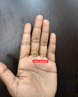 Premium quality One gram gold Adjustable Stone finger rings