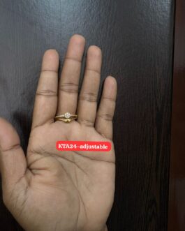 Premium quality One gram gold Adjustable Stone finger rings