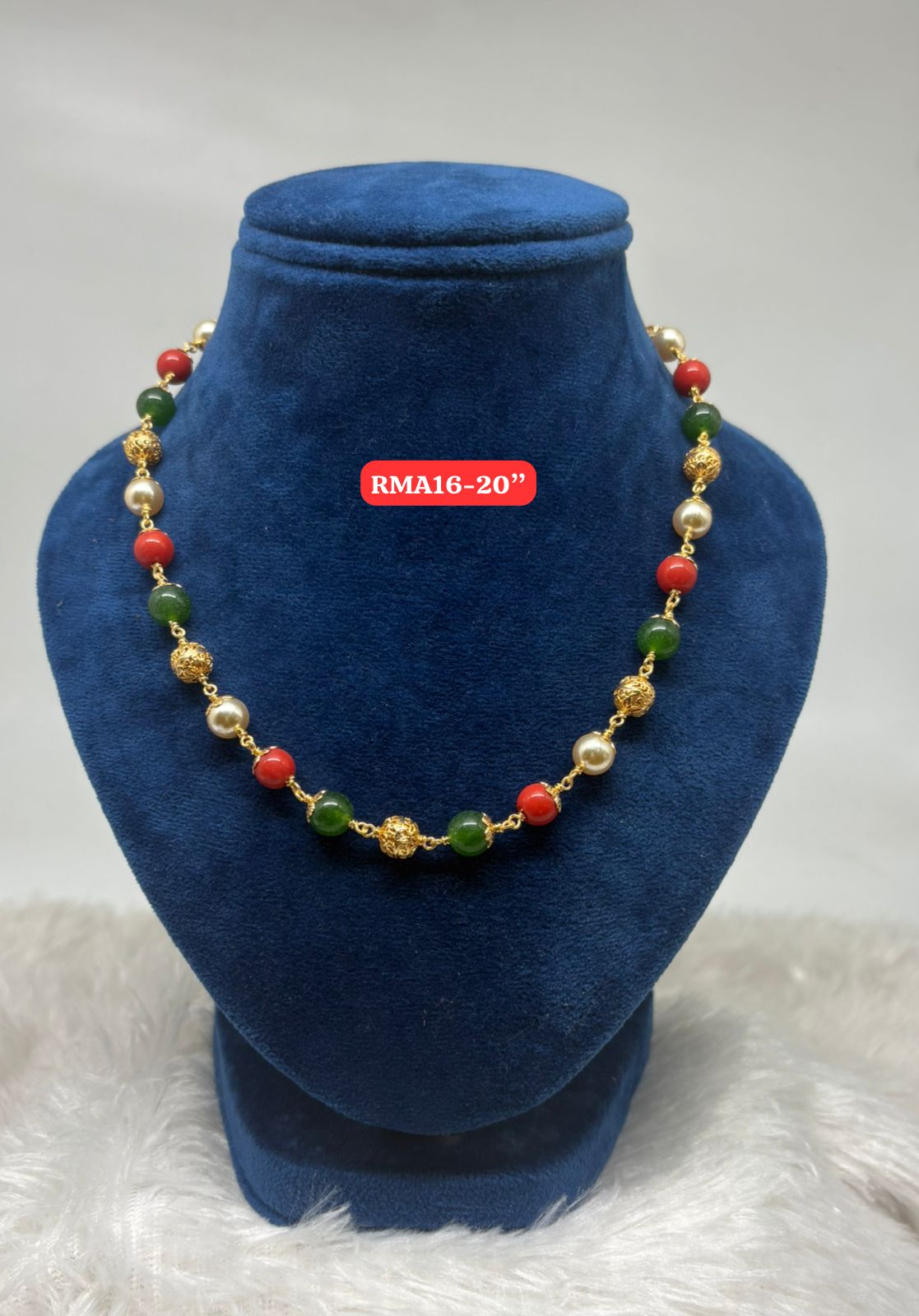 Premium quality One gram gold beads necklace