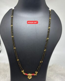 Premium quality One gram gold 30 inch karimani with Thali