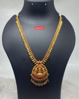 Premium quality geru polish laxmi necklace