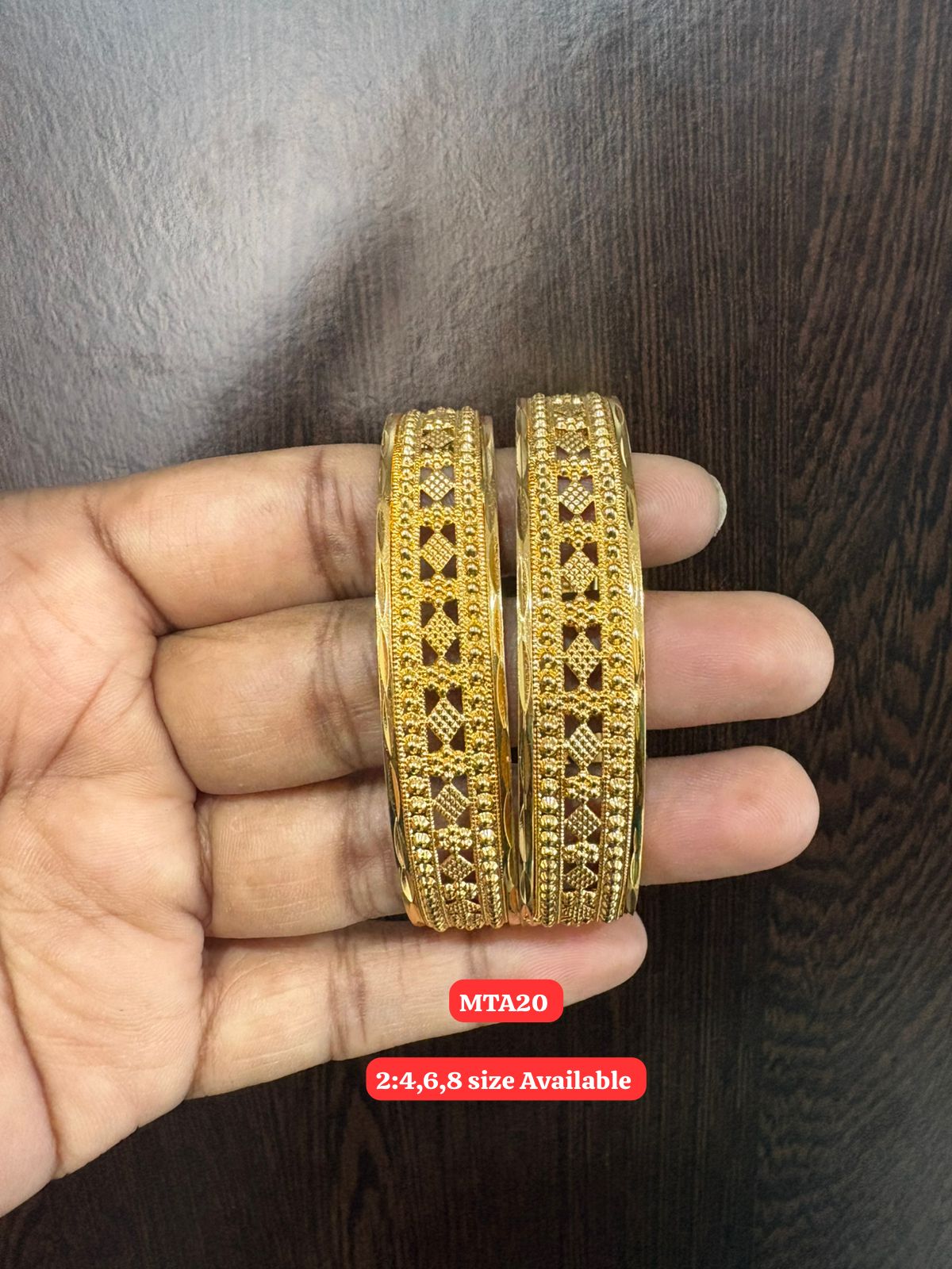 Premium quality One gram gold Bangles