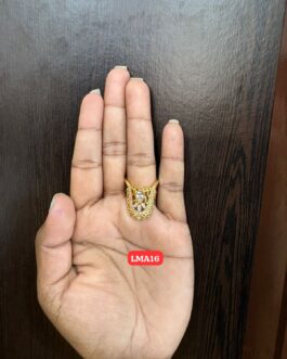 Premium quality One gram gold AD stone Vanki finger rings