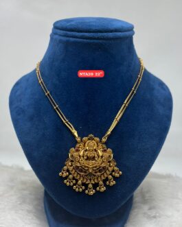 Premium quality Mat finish 22” laxmi necklace