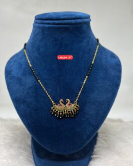 Premium quality One gram gold 18 inch karimani with duck pendent