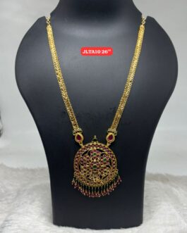 Premium quality One gram gold 26 inch Long big pendent necklace