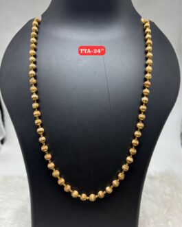 Premium quality one gram gold 24 inch Tulasi mala