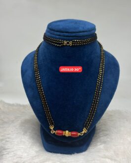 Premium quality One gram gold 30 inch 3 lines karimani with thali