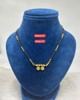 Premium quality One gram gold karimani with thali